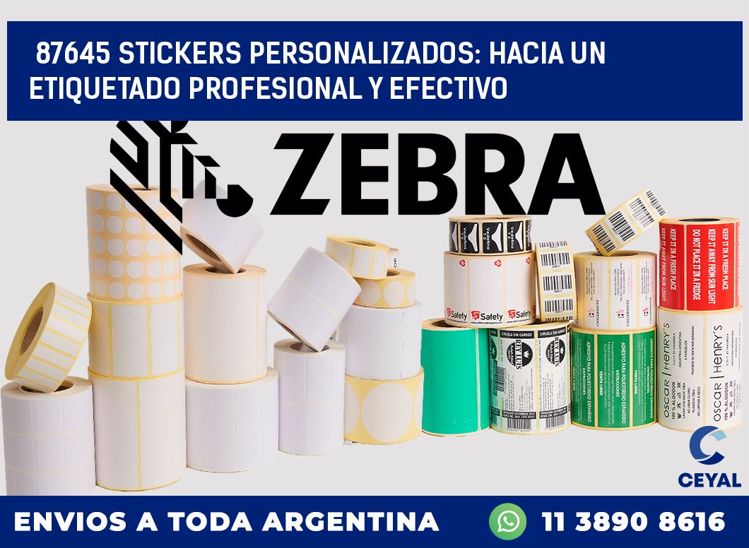 87645 STICKERS PERSONALIZADOS: HACIA UN ETIQUETADO PROFESIONAL Y EFECTIVO