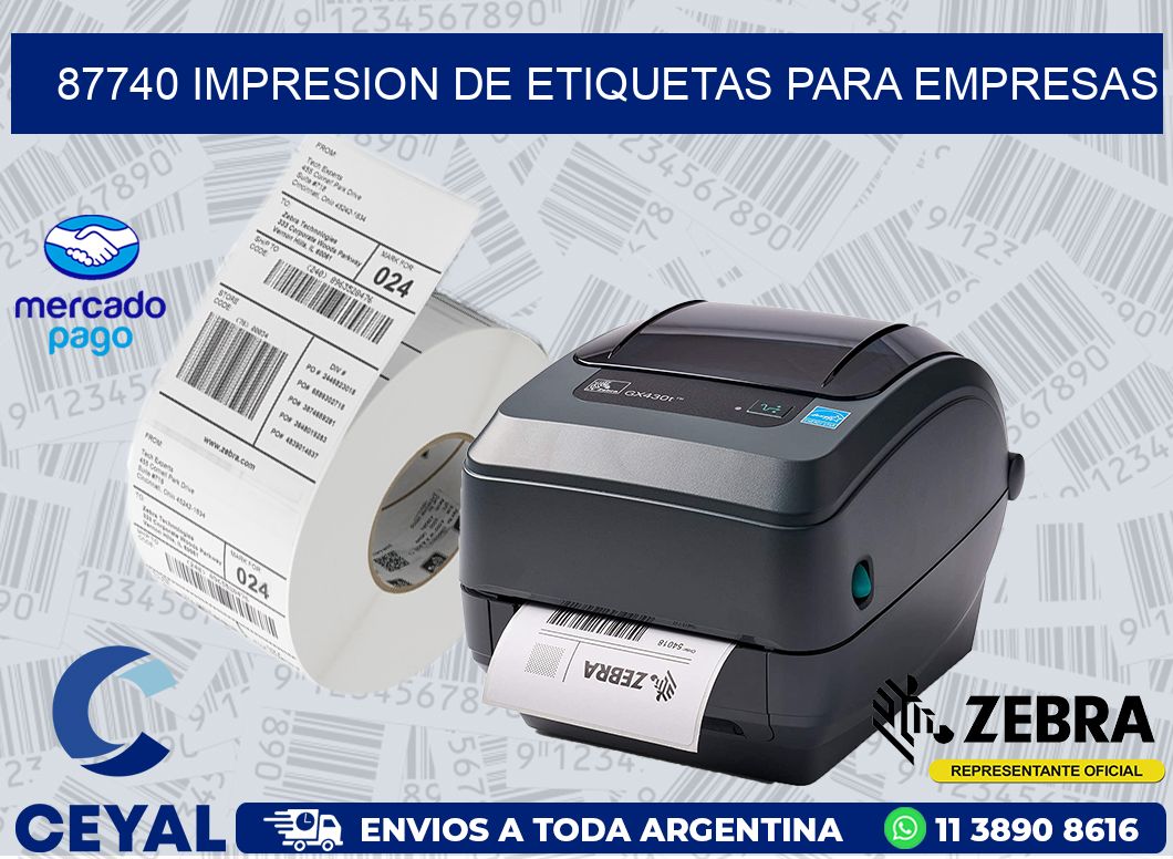 87740 IMPRESION DE ETIQUETAS PARA EMPRESAS