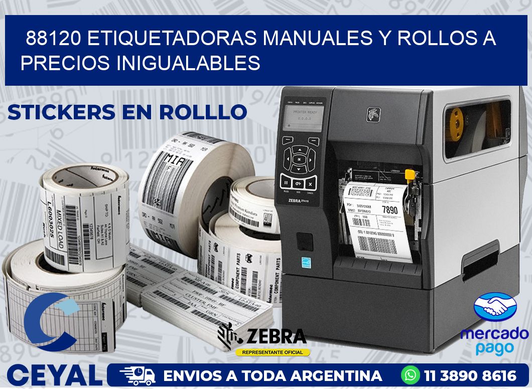 88120 ETIQUETADORAS MANUALES Y ROLLOS A PRECIOS INIGUALABLES