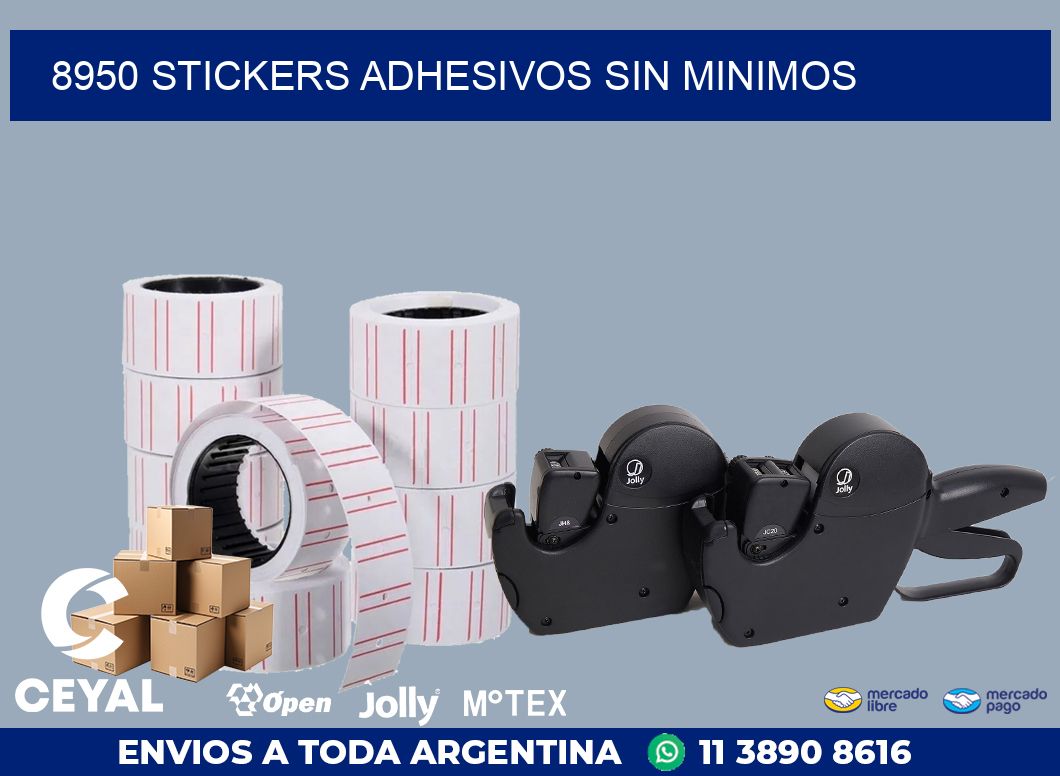 8950 STICKERS ADHESIVOS SIN MINIMOS