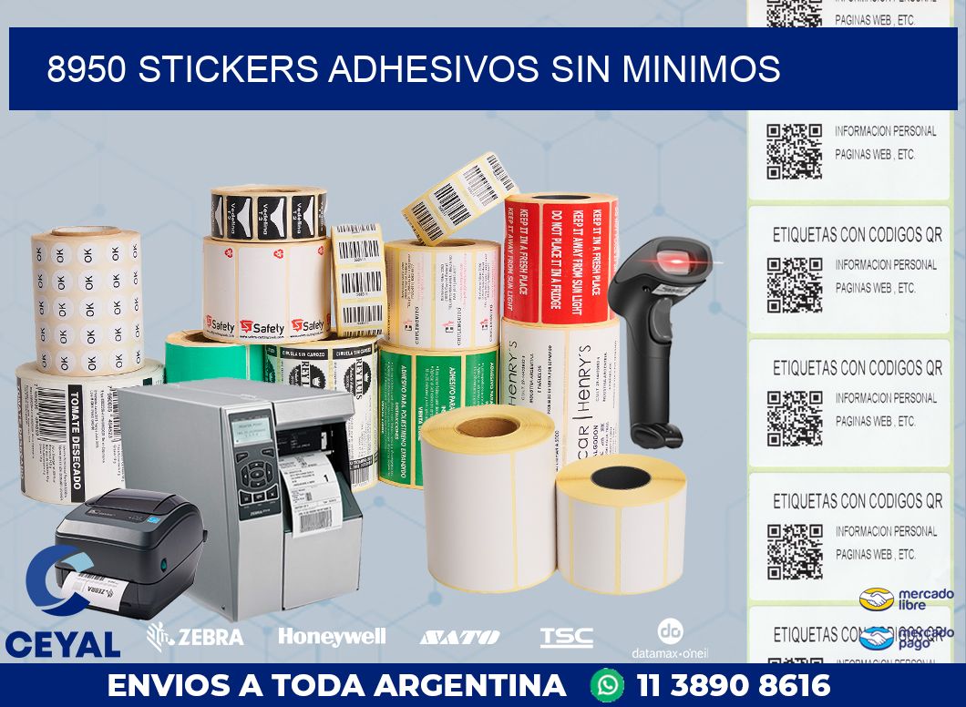 8950 STICKERS ADHESIVOS SIN MINIMOS