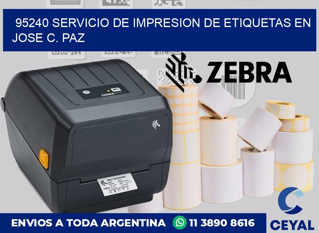 95240 SERVICIO DE IMPRESION DE ETIQUETAS EN JOSE C. PAZ