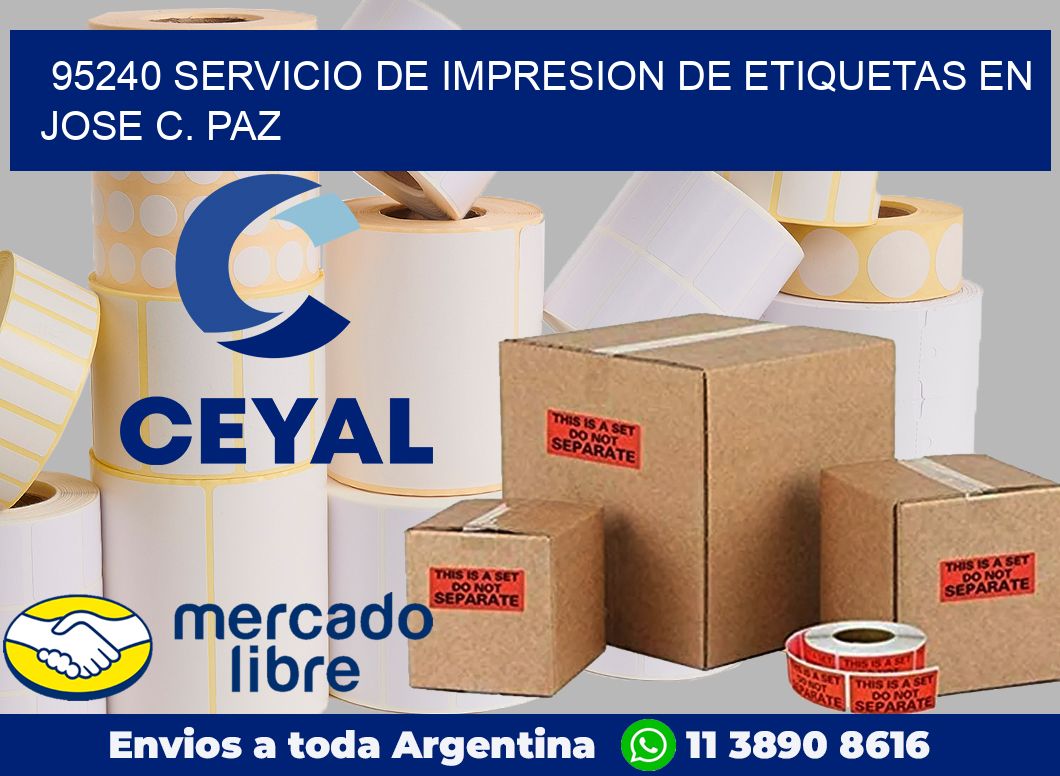 95240 SERVICIO DE IMPRESION DE ETIQUETAS EN JOSE C. PAZ