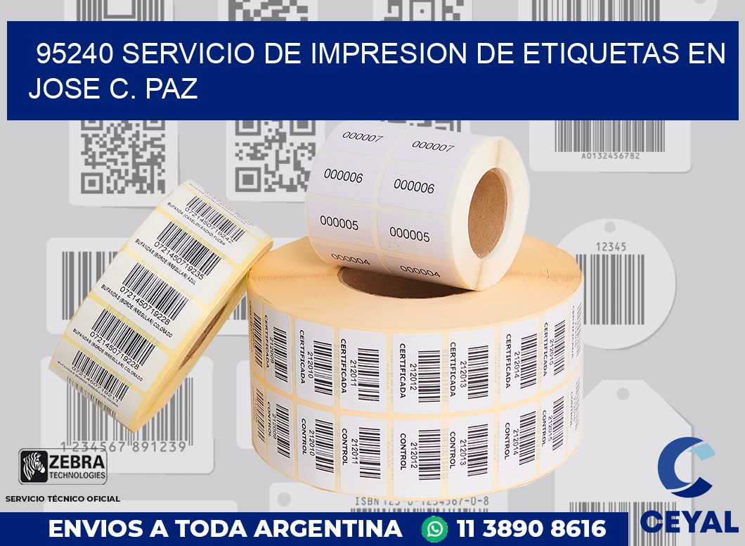 95240 SERVICIO DE IMPRESION DE ETIQUETAS EN JOSE C. PAZ