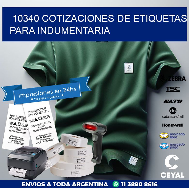 10340 COTIZACIONES DE ETIQUETAS PARA INDUMENTARIA