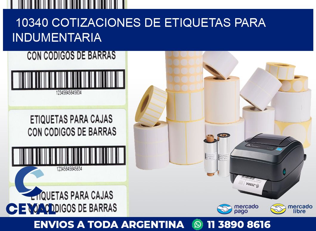 10340 COTIZACIONES DE ETIQUETAS PARA INDUMENTARIA