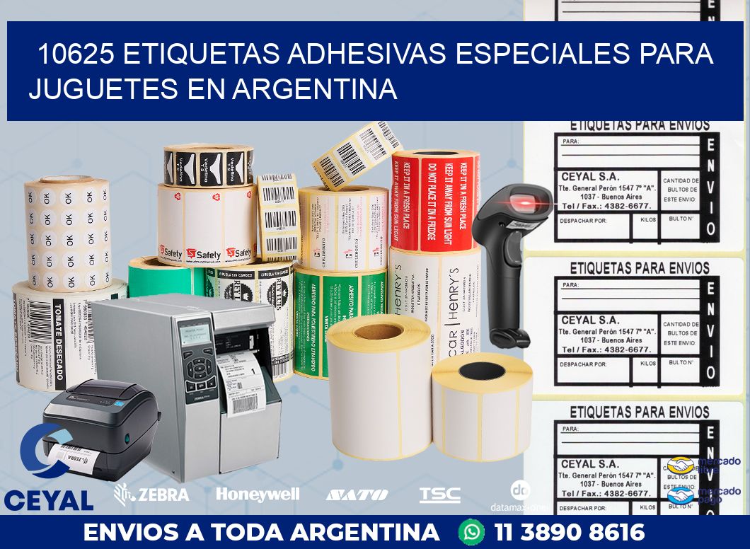 10625 ETIQUETAS ADHESIVAS ESPECIALES PARA JUGUETES EN ARGENTINA