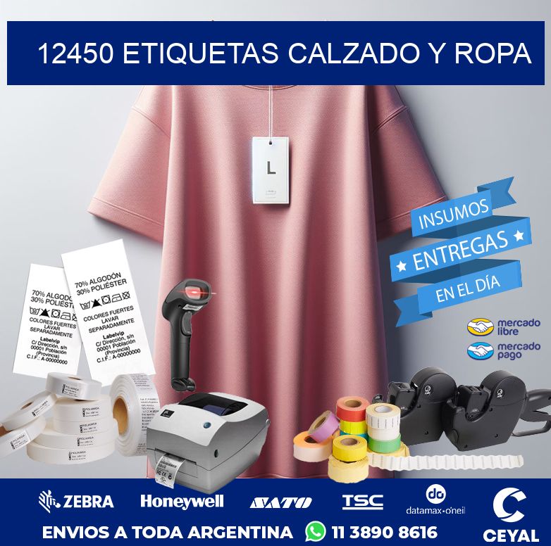 12450 ETIQUETAS CALZADO Y ROPA