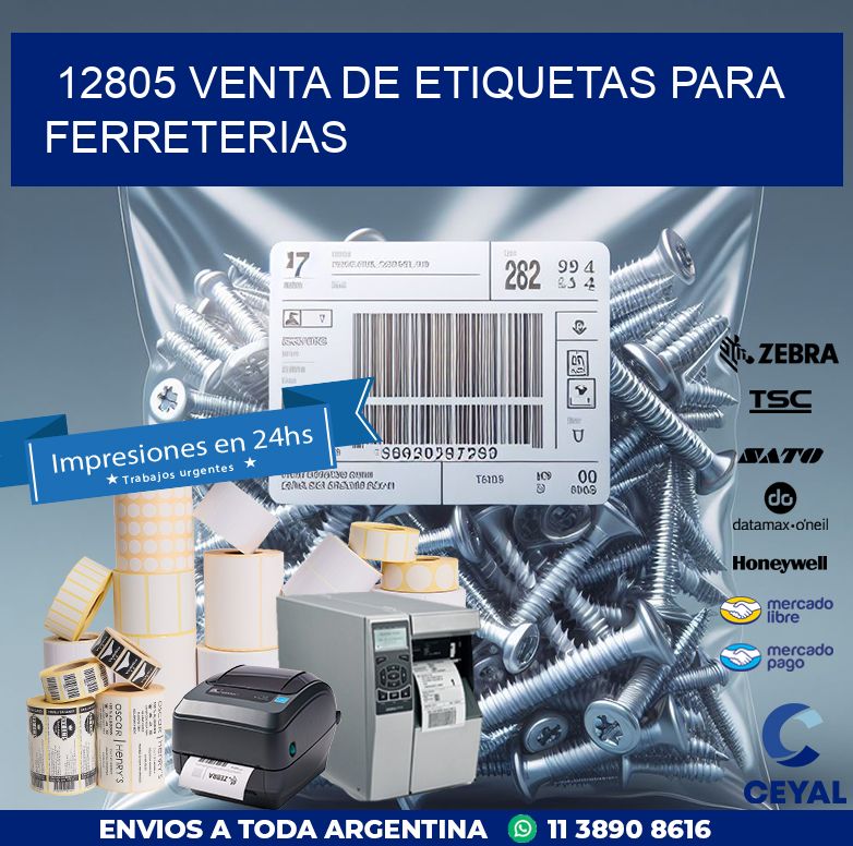 12805 VENTA DE ETIQUETAS PARA FERRETERIAS