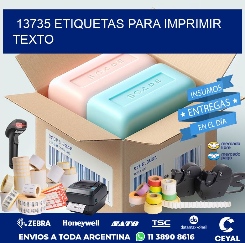 13735 ETIQUETAS PARA IMPRIMIR TEXTO