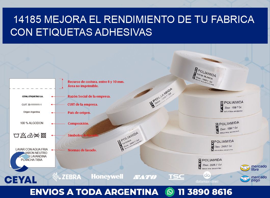 14185 MEJORA EL RENDIMIENTO DE TU FABRICA CON ETIQUETAS ADHESIVAS