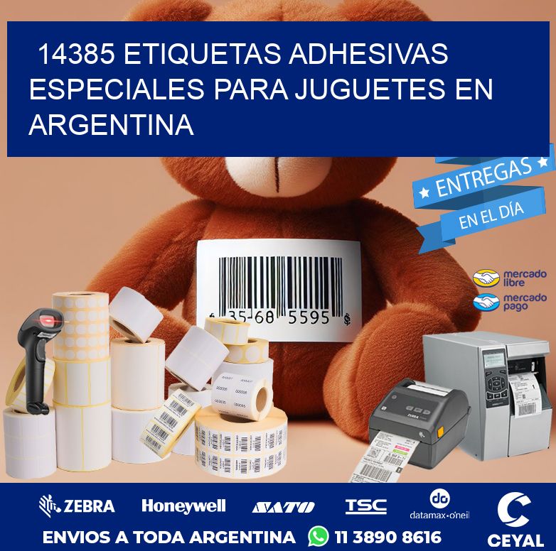 14385 ETIQUETAS ADHESIVAS ESPECIALES PARA JUGUETES EN ARGENTINA