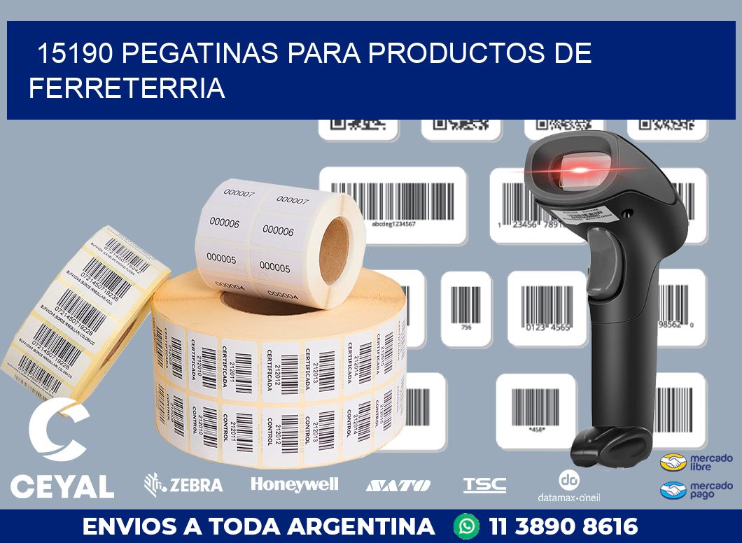 15190 PEGATINAS PARA PRODUCTOS DE FERRETERRIA