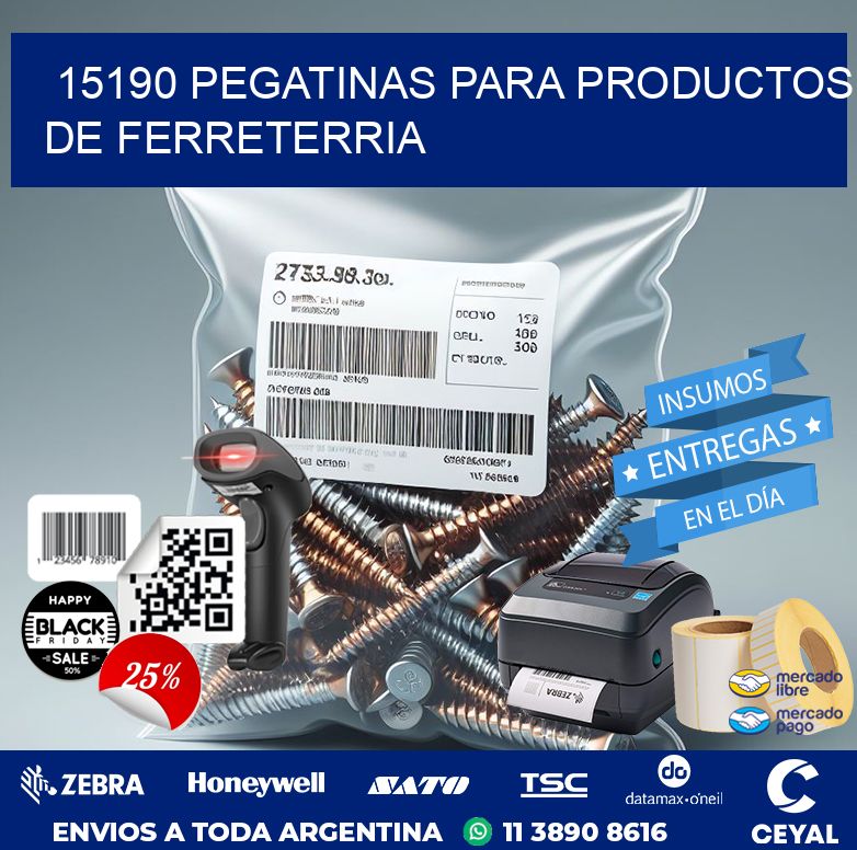 15190 PEGATINAS PARA PRODUCTOS DE FERRETERRIA