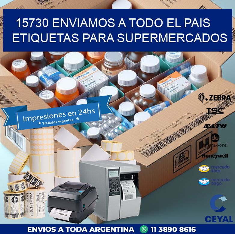 15730 ENVIAMOS A TODO EL PAIS ETIQUETAS PARA SUPERMERCADOS