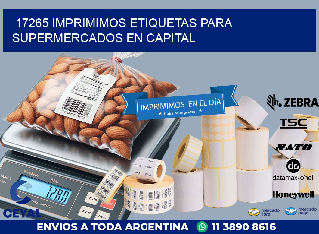 17265 IMPRIMIMOS ETIQUETAS PARA SUPERMERCADOS EN CAPITAL