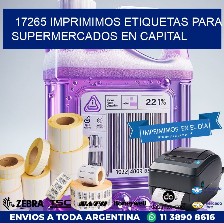 17265 IMPRIMIMOS ETIQUETAS PARA SUPERMERCADOS EN CAPITAL