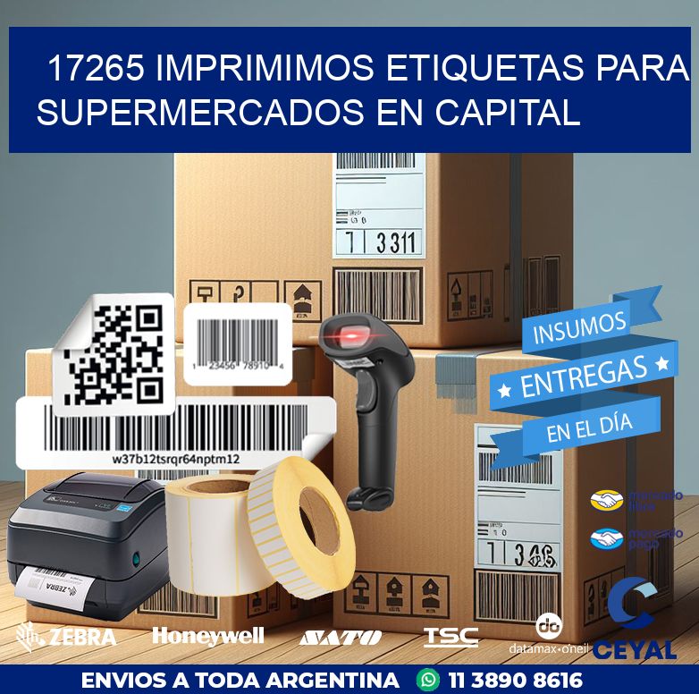 17265 IMPRIMIMOS ETIQUETAS PARA SUPERMERCADOS EN CAPITAL