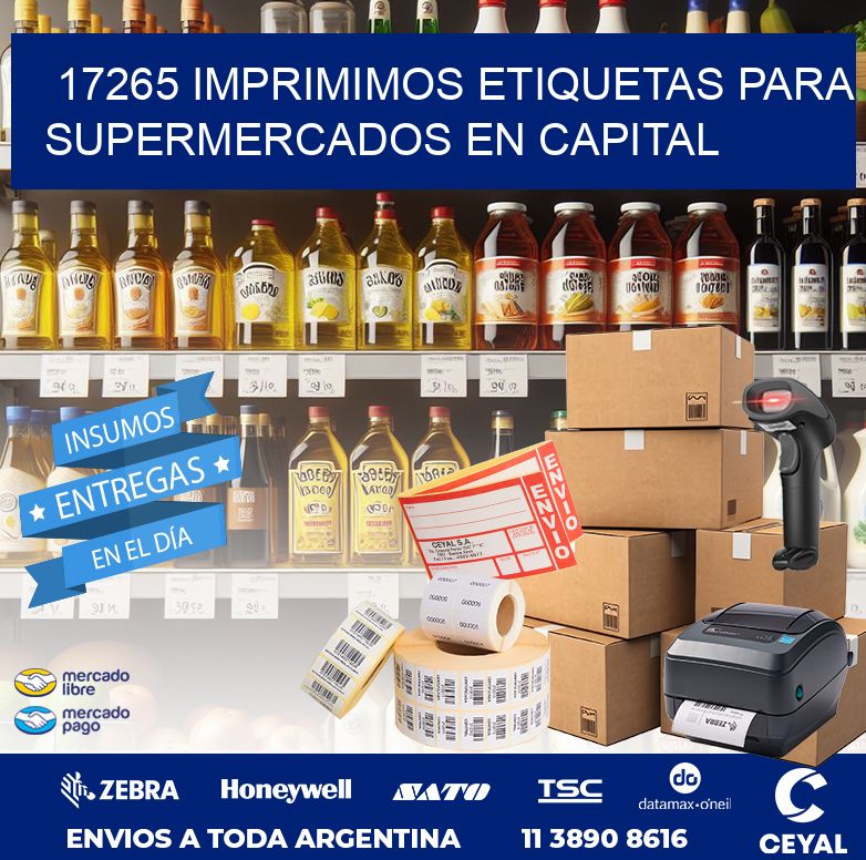 17265 IMPRIMIMOS ETIQUETAS PARA SUPERMERCADOS EN CAPITAL