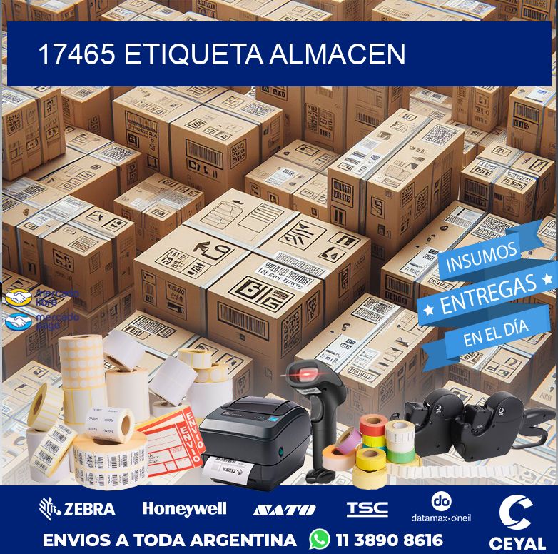 17465 ETIQUETA ALMACEN
