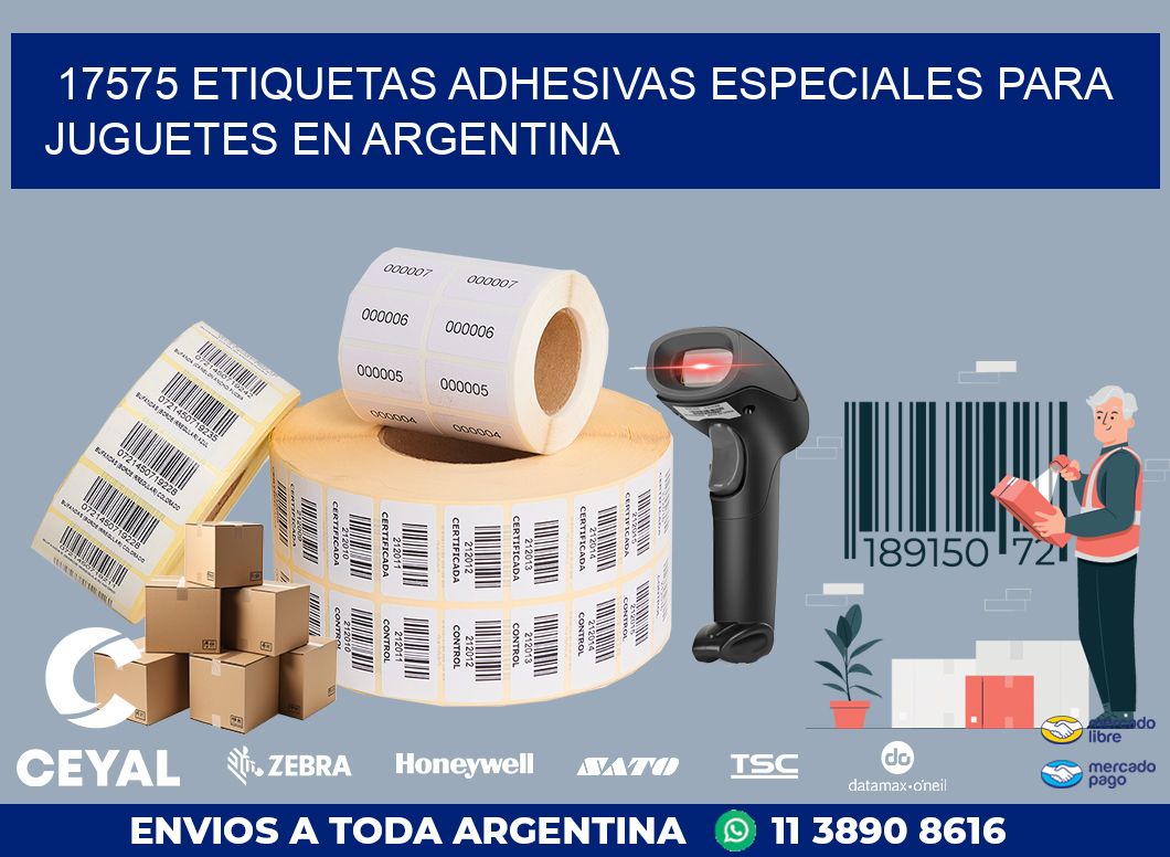 17575 ETIQUETAS ADHESIVAS ESPECIALES PARA JUGUETES EN ARGENTINA