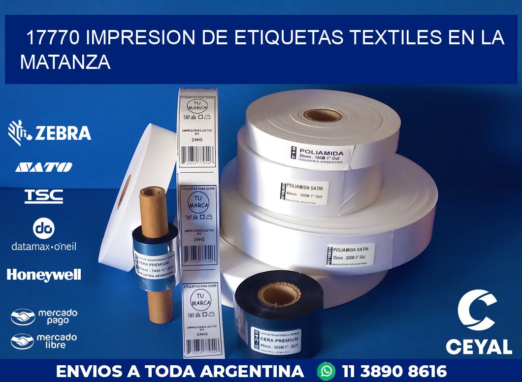 17770 IMPRESION DE ETIQUETAS TEXTILES EN LA MATANZA