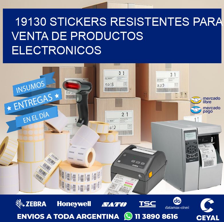 19130 STICKERS RESISTENTES PARA VENTA DE PRODUCTOS ELECTRONICOS