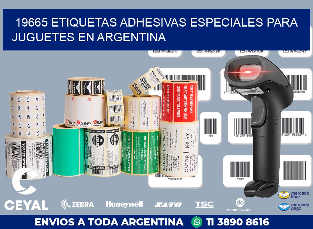 19665 ETIQUETAS ADHESIVAS ESPECIALES PARA JUGUETES EN ARGENTINA