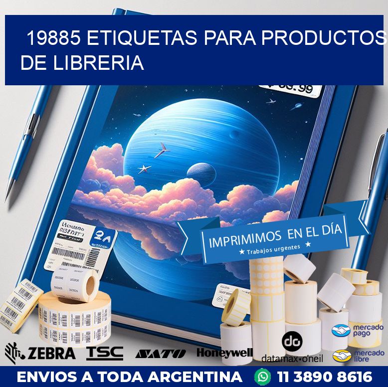 19885 ETIQUETAS PARA PRODUCTOS DE LIBRERIA