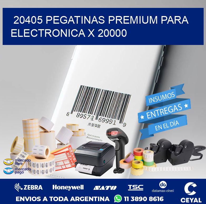 20405 PEGATINAS PREMIUM PARA ELECTRONICA X 20000