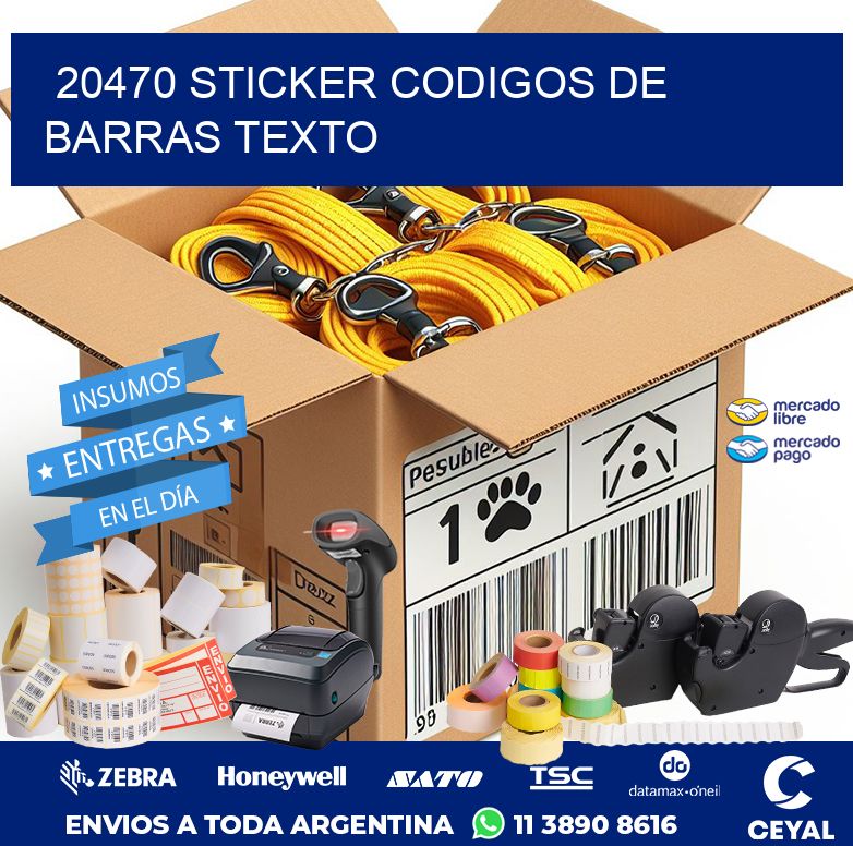 20470 STICKER CODIGOS DE BARRAS TEXTO