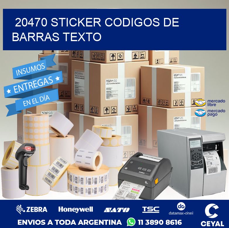 20470 STICKER CODIGOS DE BARRAS TEXTO