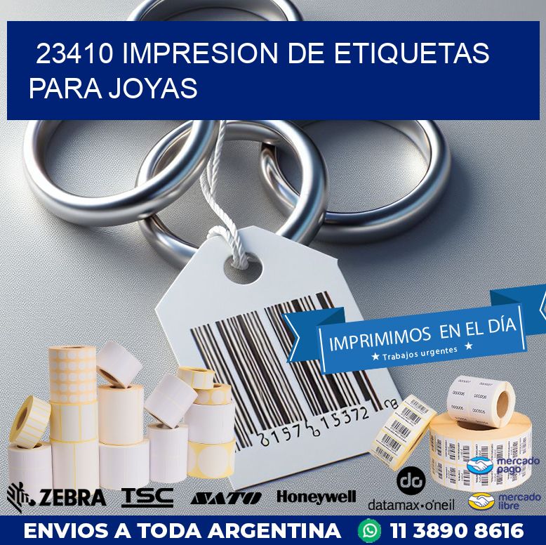 23410 IMPRESION DE ETIQUETAS PARA JOYAS