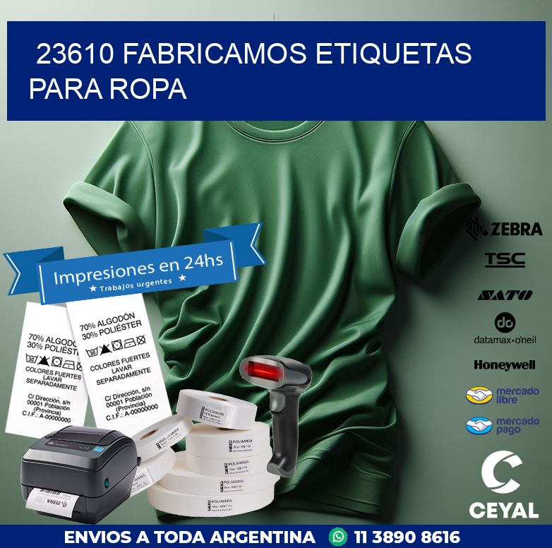 23610 FABRICAMOS ETIQUETAS PARA ROPA