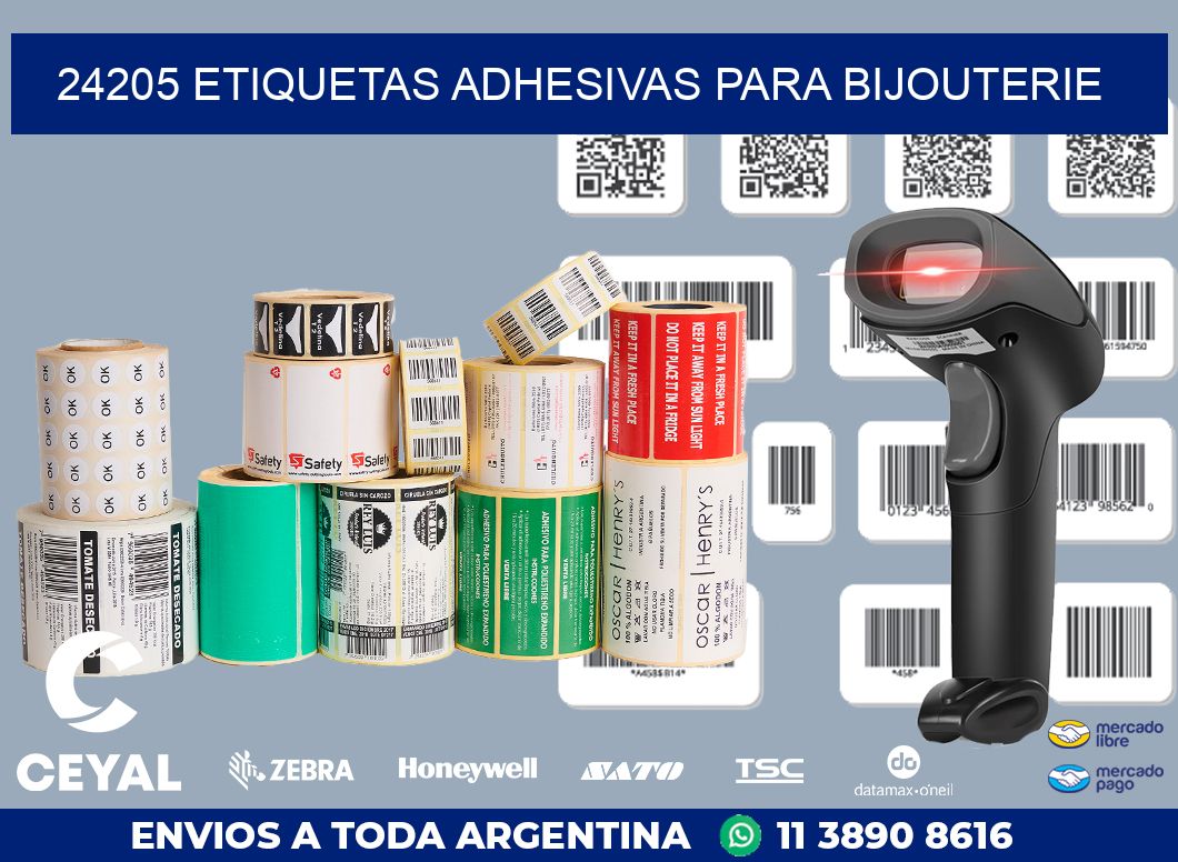 24205 ETIQUETAS ADHESIVAS PARA BIJOUTERIE