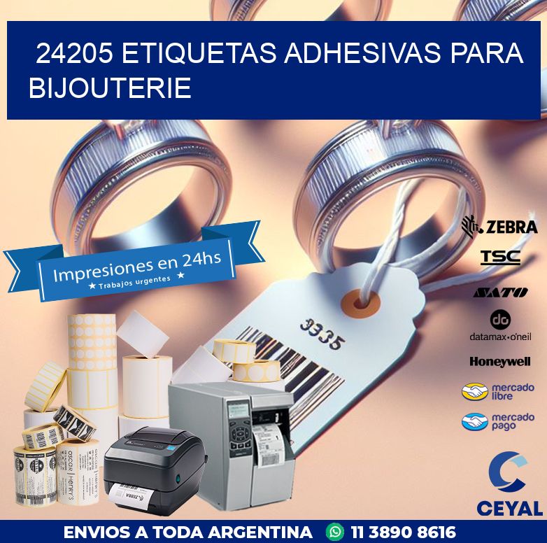 24205 ETIQUETAS ADHESIVAS PARA BIJOUTERIE