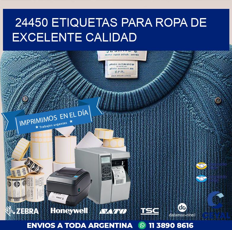 24450 ETIQUETAS PARA ROPA DE EXCELENTE CALIDAD