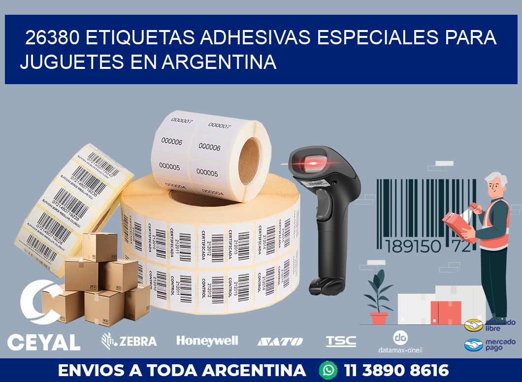 26380 ETIQUETAS ADHESIVAS ESPECIALES PARA JUGUETES EN ARGENTINA