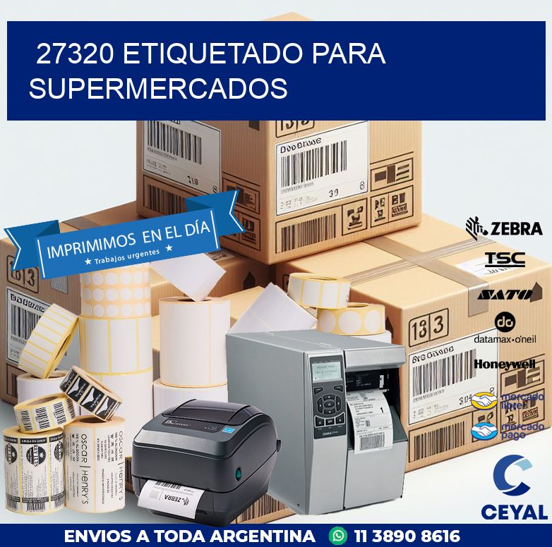 27320 ETIQUETADO PARA SUPERMERCADOS