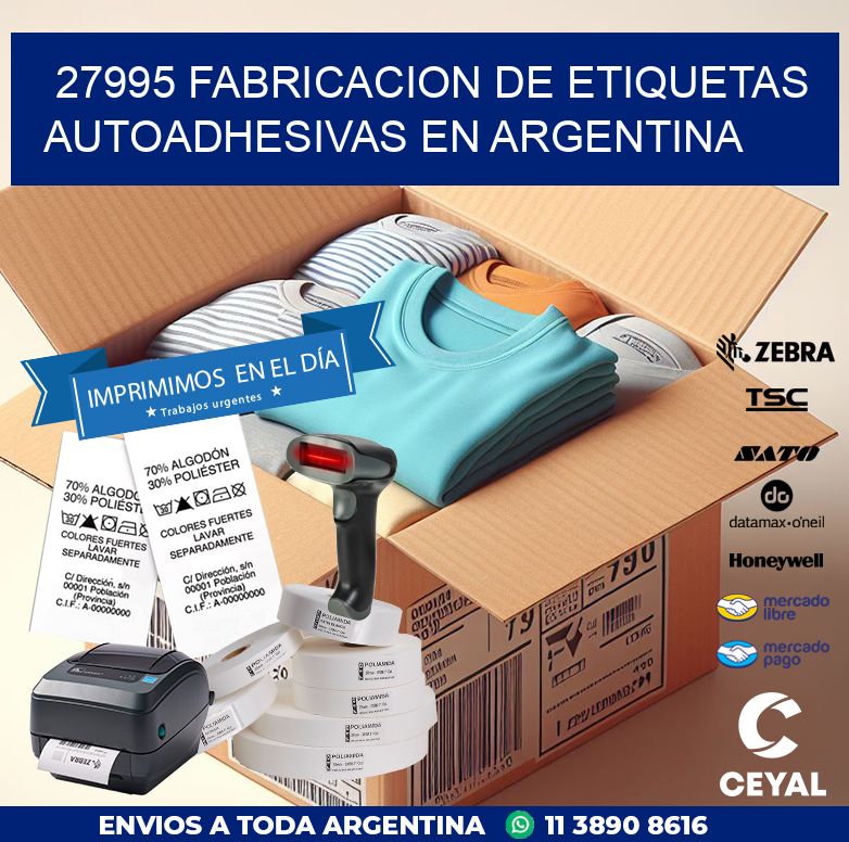 27995 FABRICACION DE ETIQUETAS AUTOADHESIVAS EN ARGENTINA