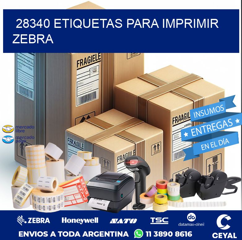 28340 ETIQUETAS PARA IMPRIMIR ZEBRA