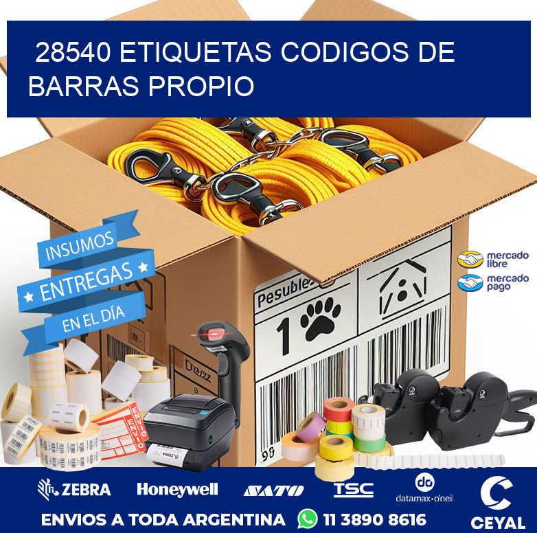 28540 ETIQUETAS CODIGOS DE BARRAS PROPIO
