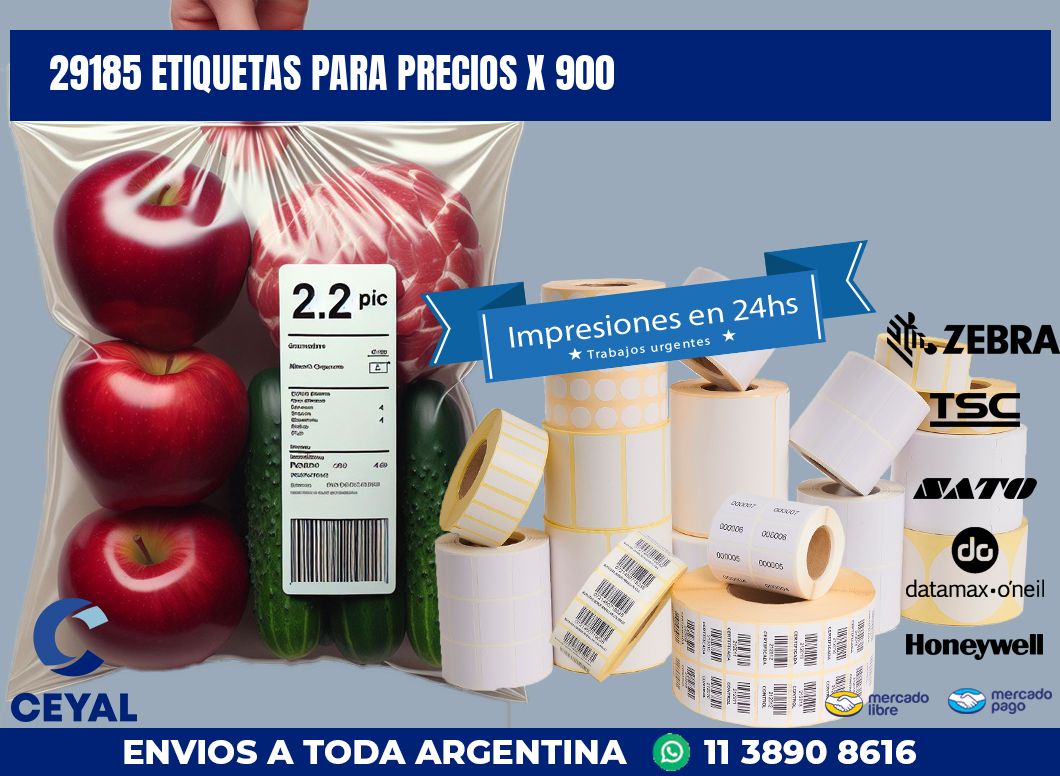 29185 ETIQUETAS PARA PRECIOS X 900