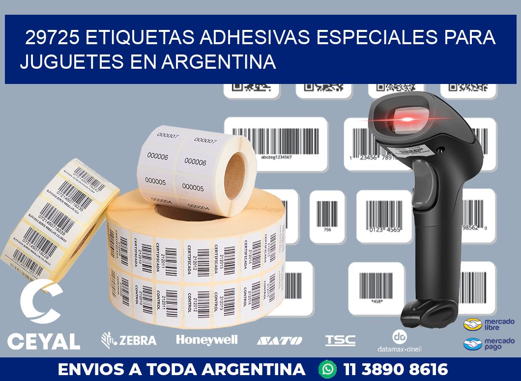 29725 ETIQUETAS ADHESIVAS ESPECIALES PARA JUGUETES EN ARGENTINA
