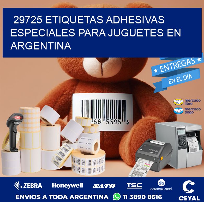 29725 ETIQUETAS ADHESIVAS ESPECIALES PARA JUGUETES EN ARGENTINA