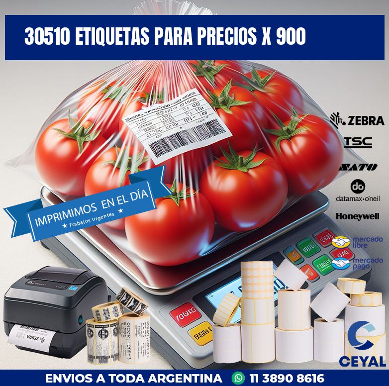 30510 ETIQUETAS PARA PRECIOS X 900