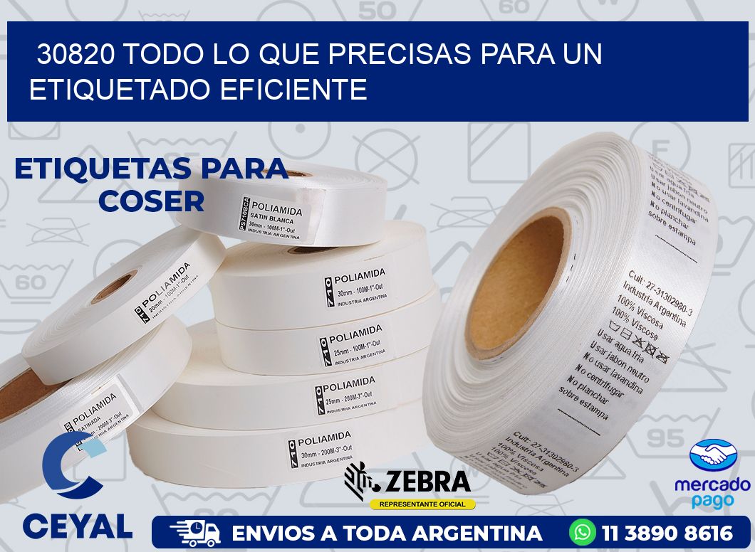 30820 TODO LO QUE PRECISAS PARA UN ETIQUETADO EFICIENTE