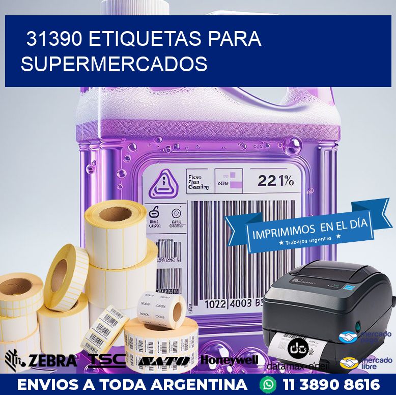 31390 ETIQUETAS PARA SUPERMERCADOS