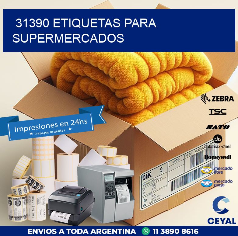 31390 ETIQUETAS PARA SUPERMERCADOS