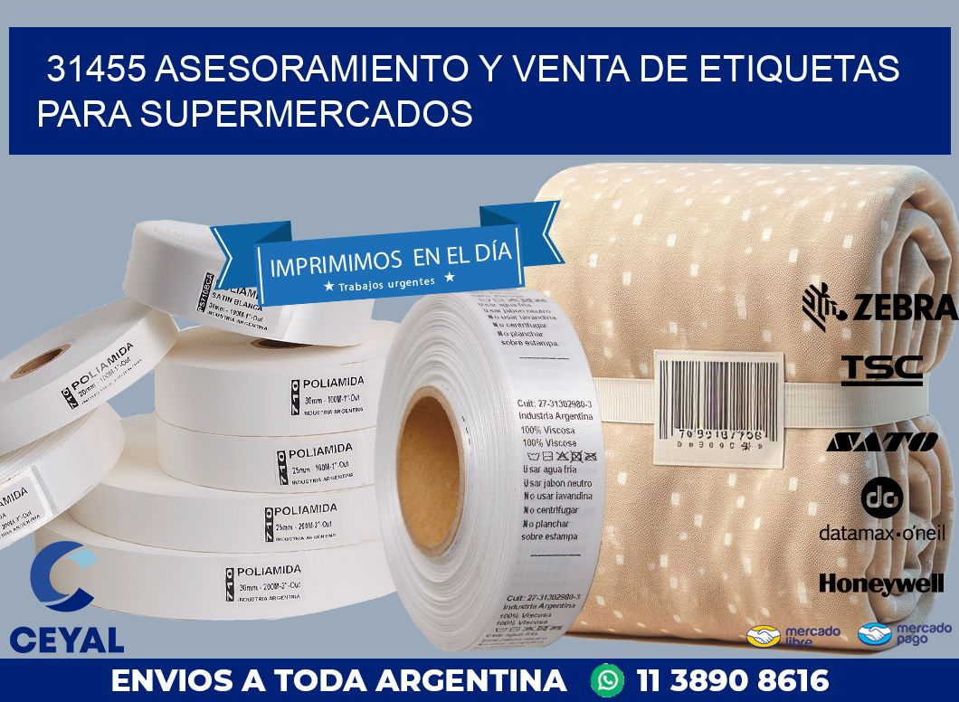 31455 ASESORAMIENTO Y VENTA DE ETIQUETAS PARA SUPERMERCADOS